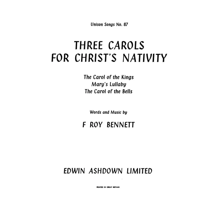 Three Carols For Christ’s Nativity