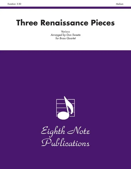 Three Renaissance Pieces Brass Quartet