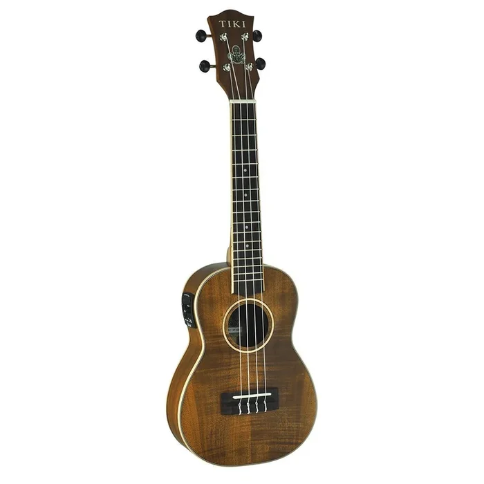 Tiki ‘3 Series’ Koa Electric Concert Ukulele with Gig Bag (Natural Satin)