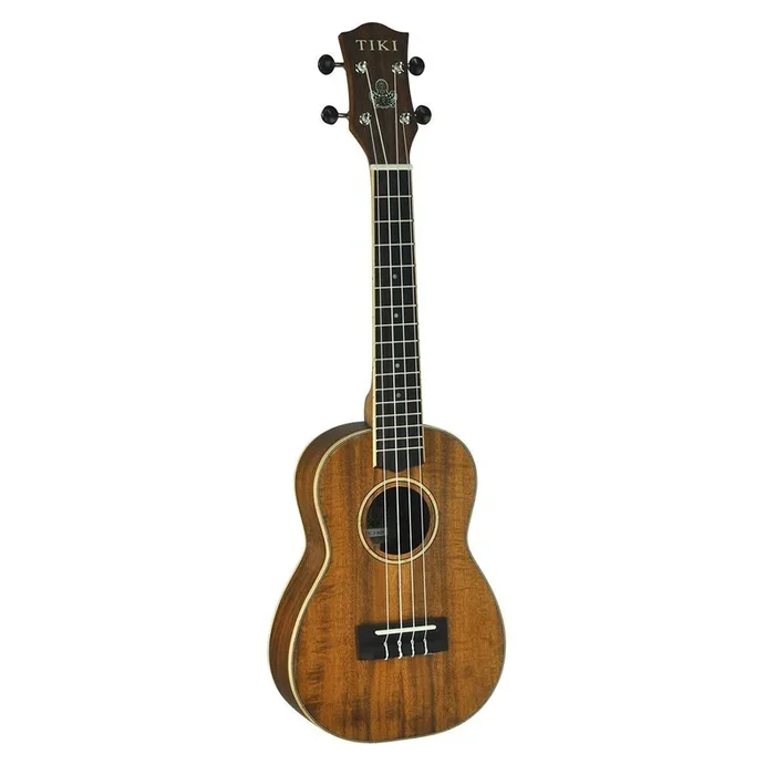 Tiki ‘3 Series’ Koa Wood Concert Ukulele with Gig Bag (Natural Satin)