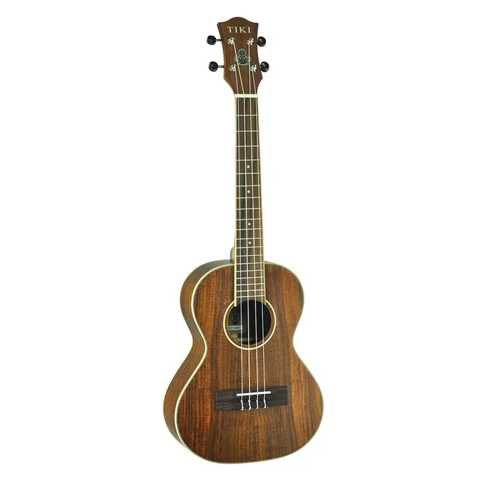 Tiki ‘3 Series’ Koa Wood Tenor Ukulele with Gig Bag (Natural Satin)
