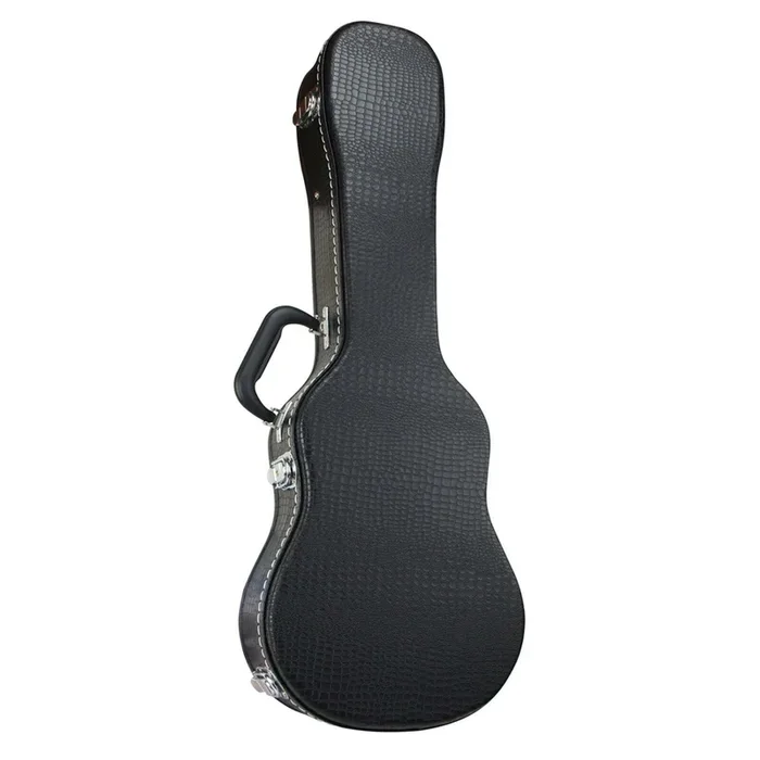 Tiki Deluxe ‘Croc’ Concert Ukulele Hard Case (Black)