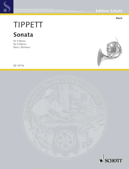 Tippett, Sir Michael : Tippett, Sir Michael : Sonata, – 4 horns – Schott Digital