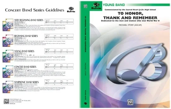 To Honour Thank And Remember Concert Band Gr 2