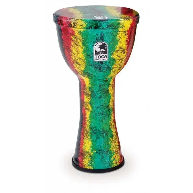 Toca 12” Inch Hand Drum Rasta Lightweight Series with Bag SFDL12RB
