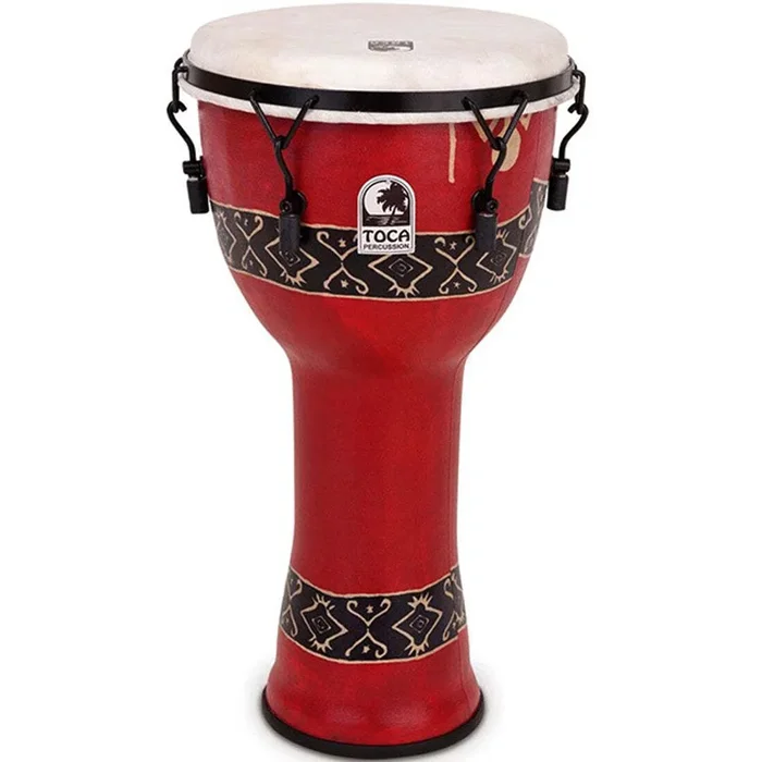 Toca Freestyle 2 Series Djembe 10inch Bali Red Print Mech Tune – TF2DM10RP