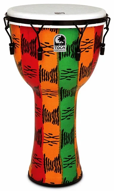 Toca Freestyle 2 Series Mech Tuned Djembe 14″ in Spirit Pattern with Bag