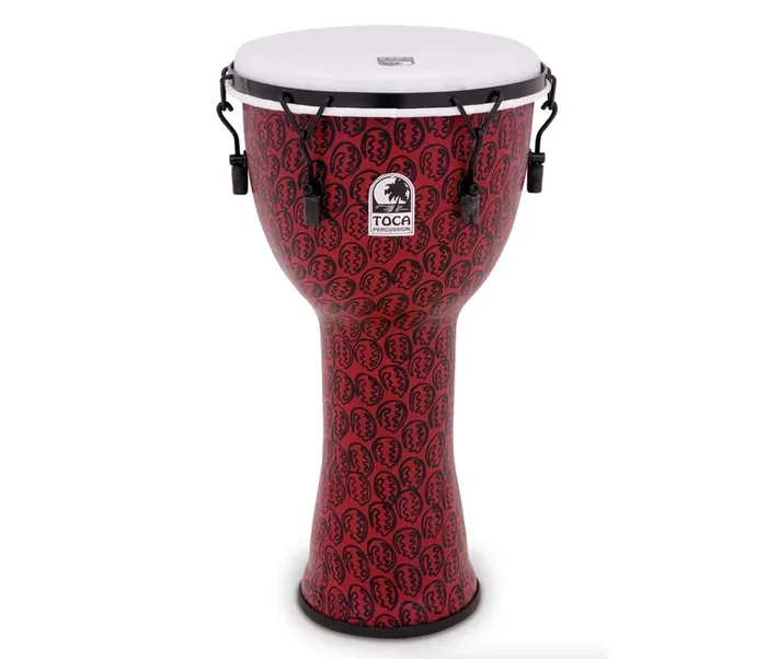 Toca Freestyle II 12 ” Mechanically Tuned Djembe in Red Mask