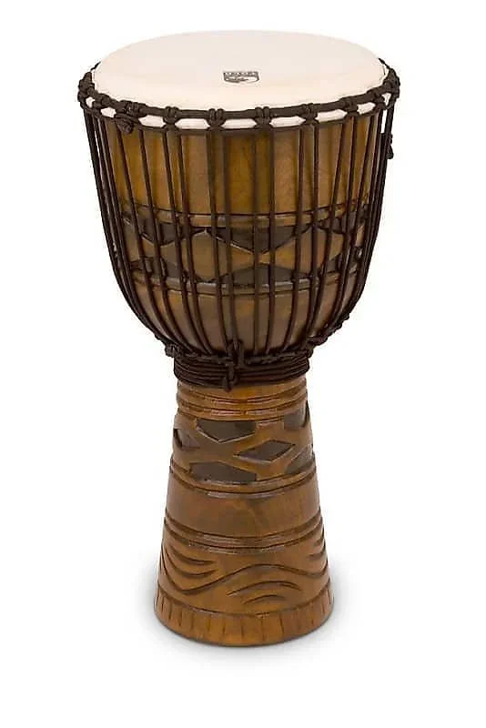Toca Origins Series Rope Tuned Wood 12” Djembe in African Mask (TODJ-12AM)