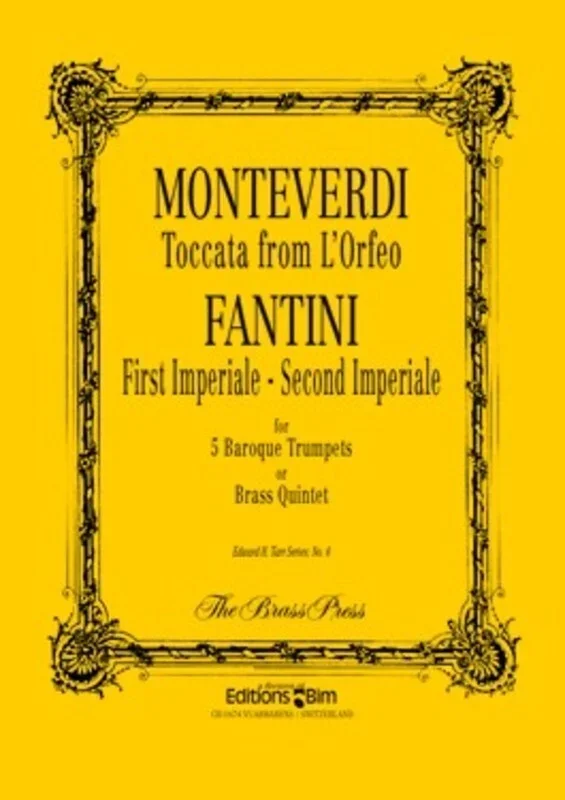 Toccata From Lorfeo Fantini 1st 2nd Imperiale