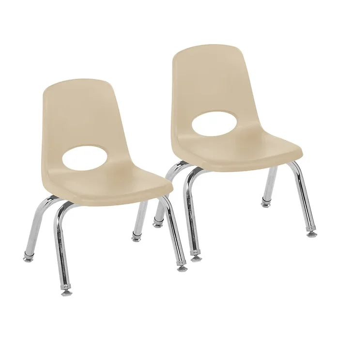Toddler 10″ Sand Stack Chairs 2-Piece Set | Durable, No-Snag Classroom Seating