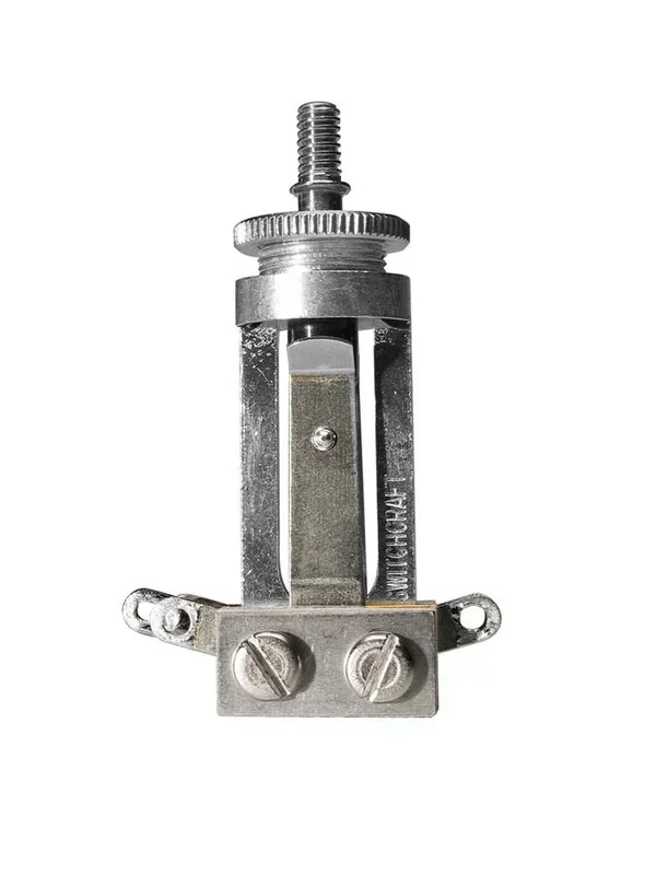 Toggle switch 3-way, long model, no cap, for USA made LP-model guitars, nickel