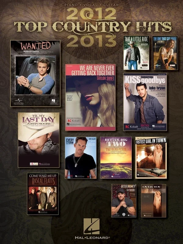 Top Country Hits Of 2012 – 2013 PVG (Softcover Book)