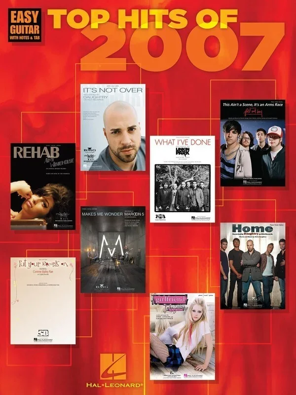 Top Hits Of 2007 Easy Guitar Notes TAB (Softcover Book)