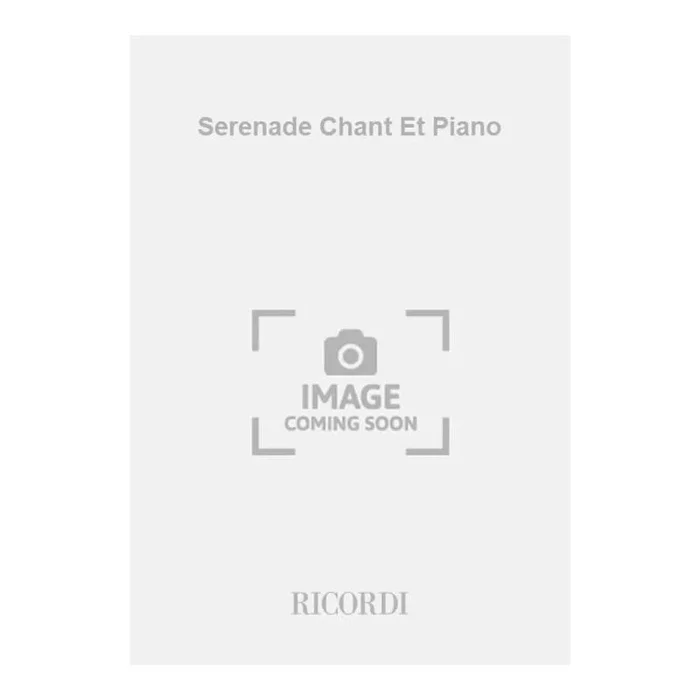 Tosti, Francesco Paolo – Serenade Chant Et Piano