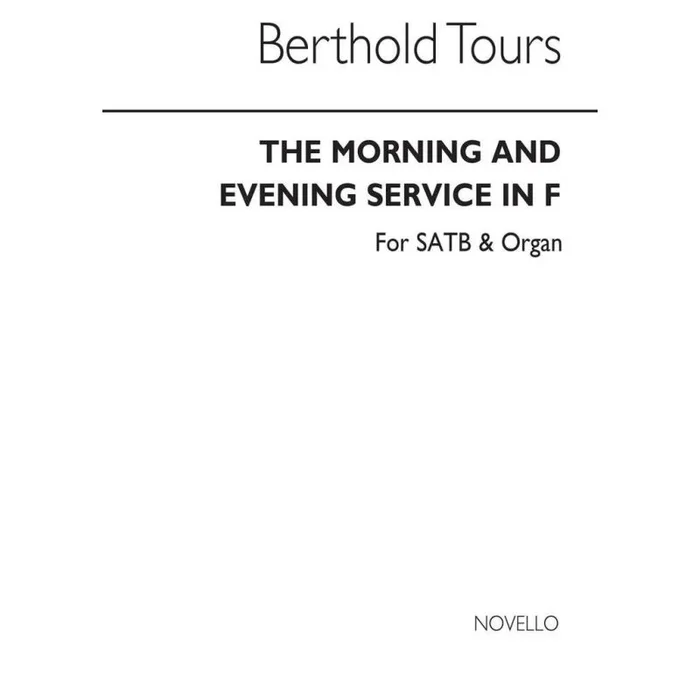 Tours, Berthold – Communion Service In F Satb/Organ