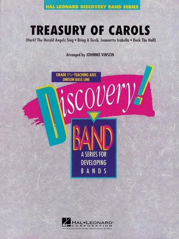 Treasury Of Carols Discovery Plus Concert Band 1 (Music Score/Parts)