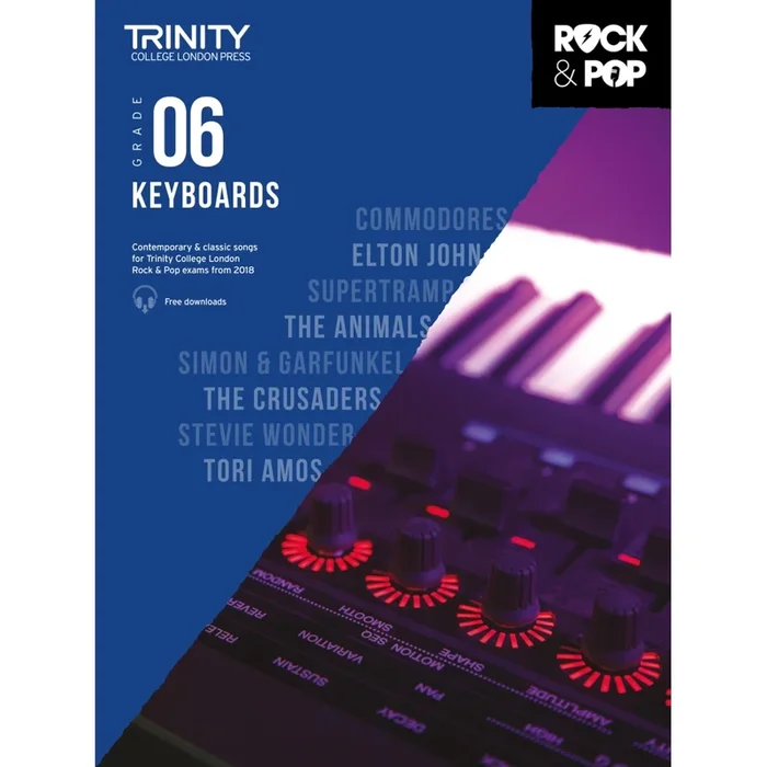 Trinity Rock & Pop Keyboards from 2018: Grade 6