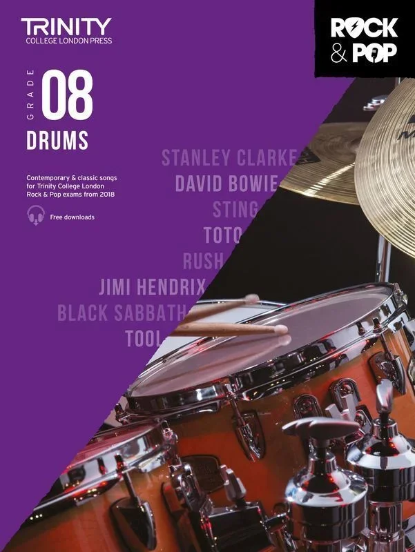 Trinity Rock and Pop Drums Gr 8 2018 (Softcover Book)