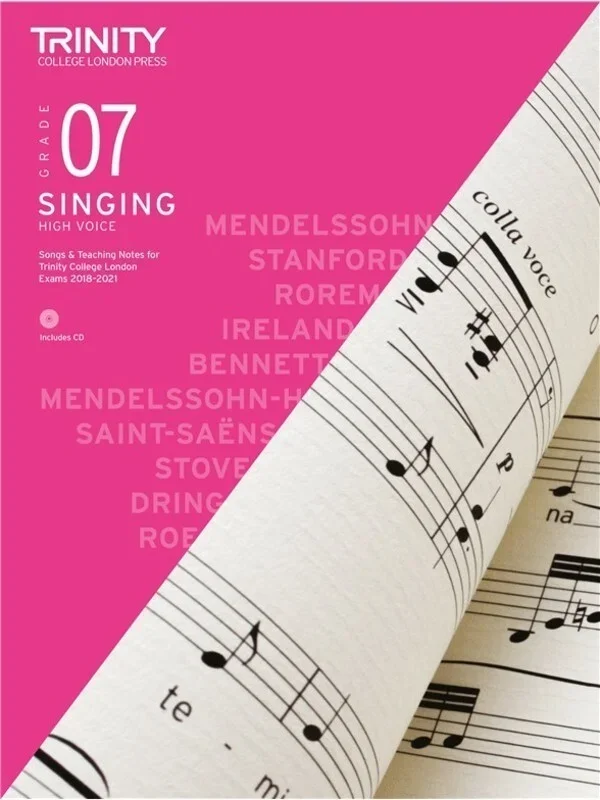Trinity Singing Grade 7 2018 High Voice Book/CD (Softcover Book/CD)