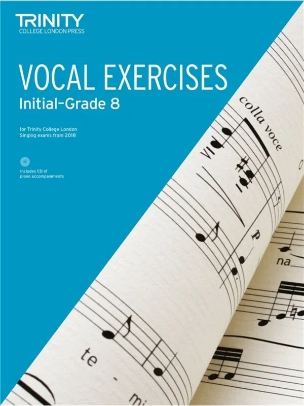 Trinity Vocal Exercises Initial-Gr 8 From 2018 Book/CD (Softcover Book/CD)