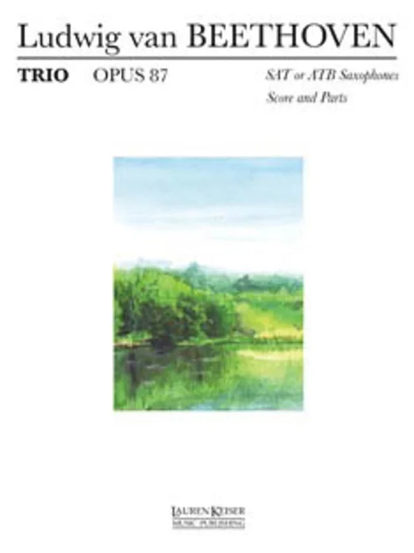Trio Op 87 Sop/Alto/Ten Or Alto/Ten/Bass Saxopho (Music Score/Parts)