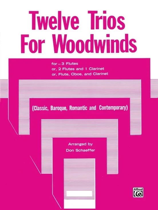 Trios 12 For Woodwind Flute/Oboe/Clarinet
