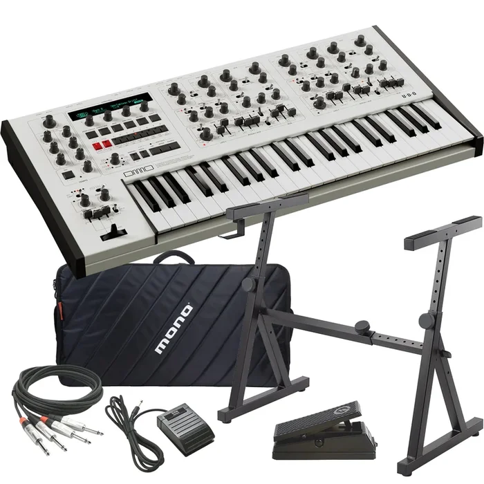 UDO Audio DMNO 8-Voice Polyphonic Keyboard Synthesizer – White STAGE RIG