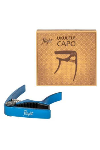 Ukulele: Flight Aluminium Ukulele Capo – Blue
