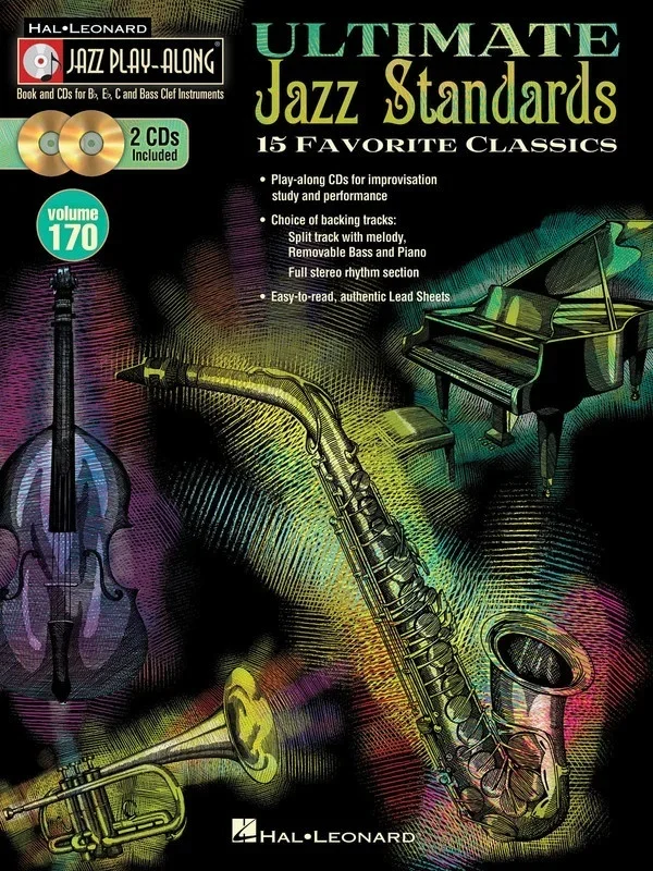 Ultimate Jazz Standards Play Along Book/2CD V170 (Softcover Book/CD)