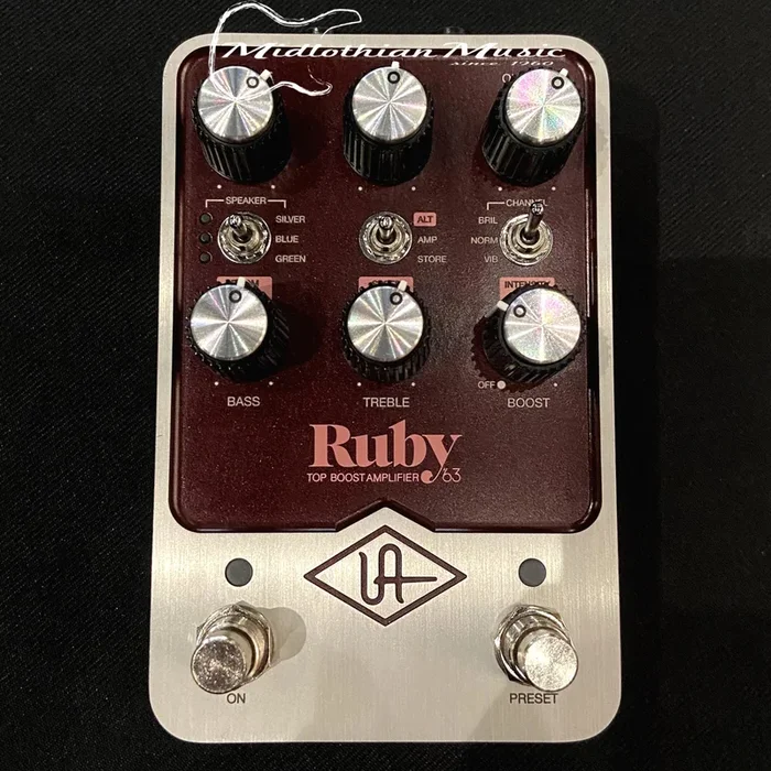 Universal Audio – Ruby ’63 Top Boost Amplifier Pedal USED