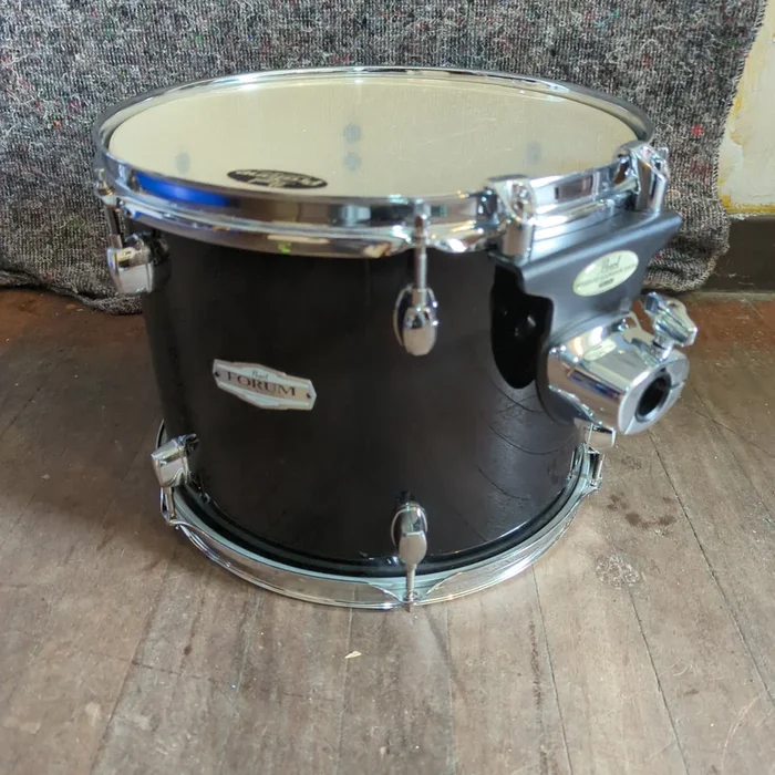 Used Pearl Forum 13 ” Black Tom Tom Drum with ISS1216
