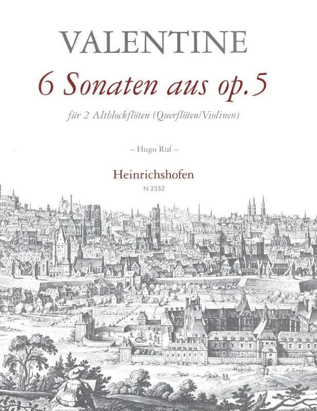Valentine: 6 Sonatas from Op. 5 (arr. for 2 alto recorders)