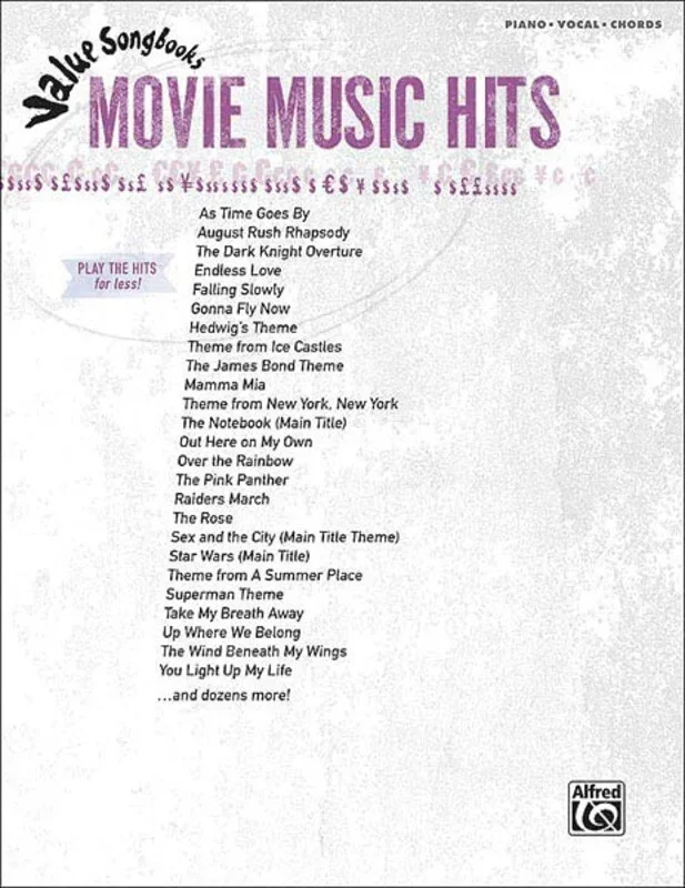 Value Songbooks Movie Music Hits PVG (Softcover Book)