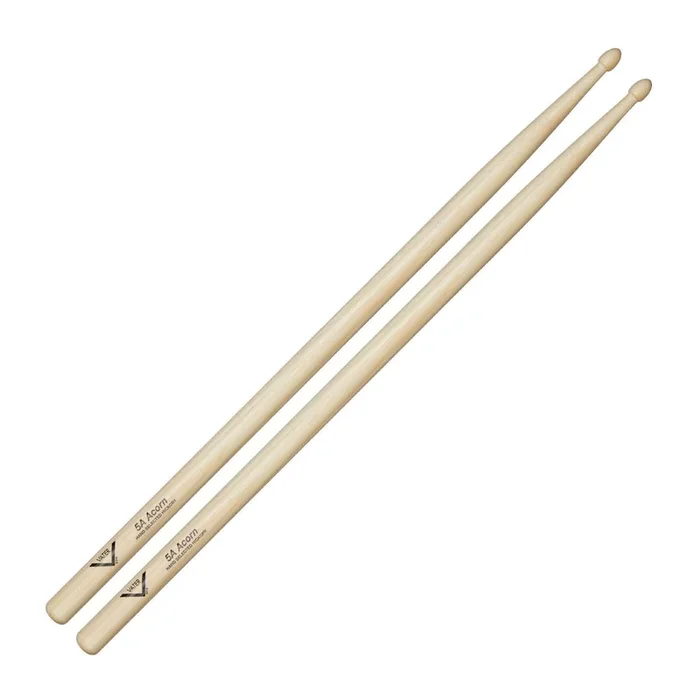 Vater VH5AAW American Hickory 5A Acorn Drumsticks – Wood Tip