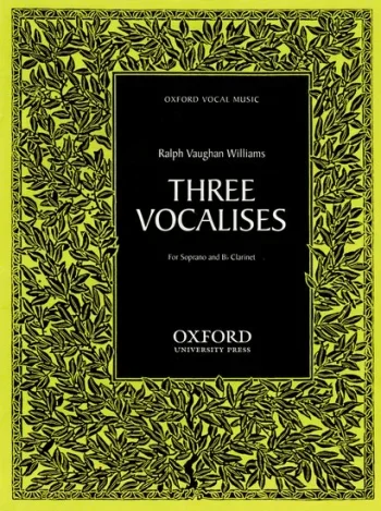 Vaughan Williams : Three Vocalises: Clarinet And Soprano