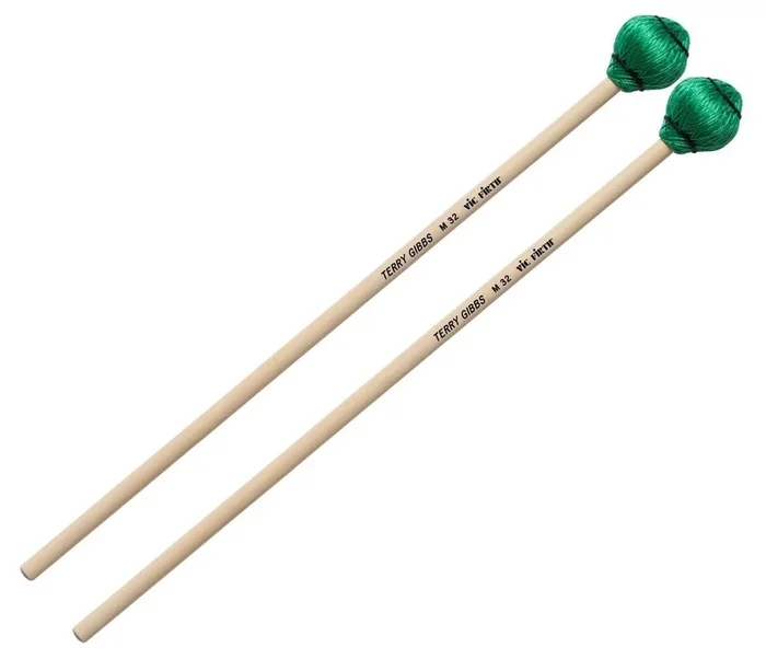 Vic Firth Terry Gibbs Keyboard — Medium hard – green cord