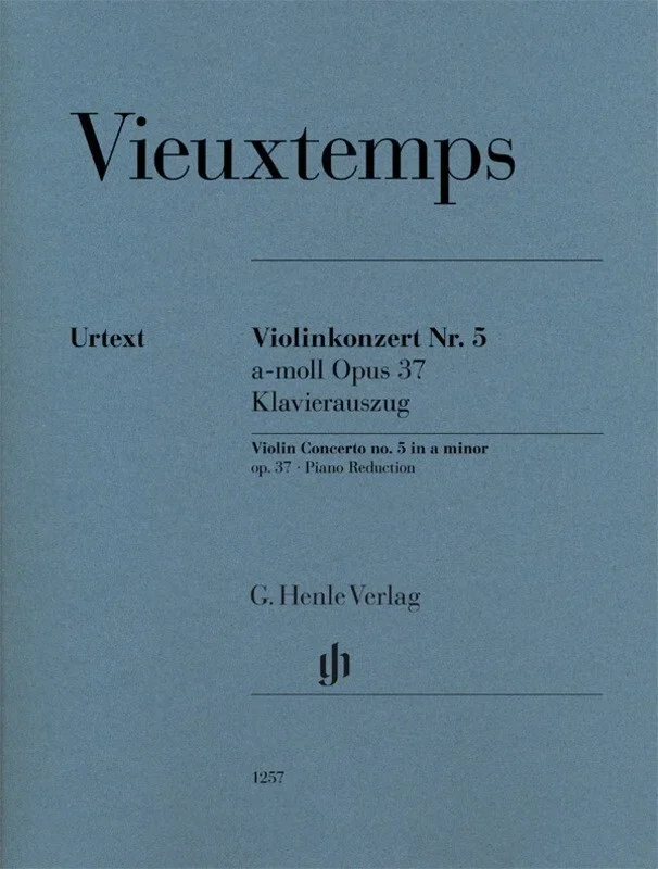 Vieuxtemps – Concerto No 5 Op 37 Violin/Piano (Softcover Book)