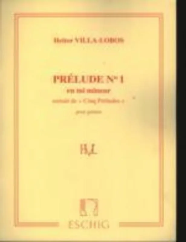 Villa-Lobos – Prelude No 1 Guitar (Softcover Book)