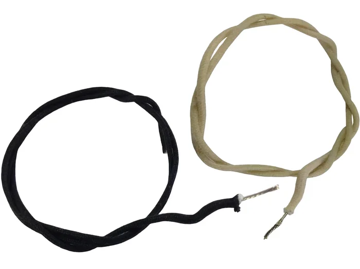 Vintage style cloth covered push back wire
