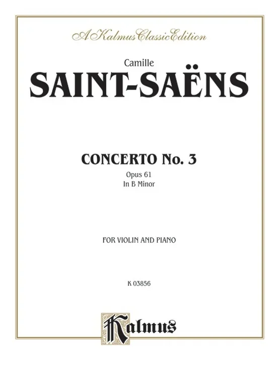 Violin Concerto No 3 Violin