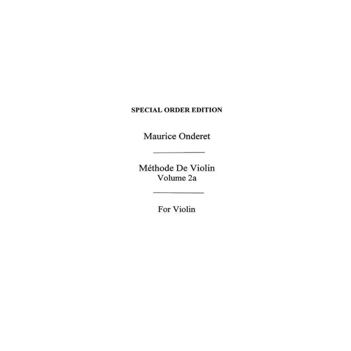 Violin Method Book 2a