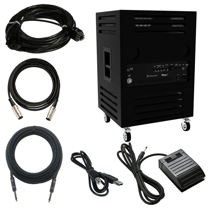 Viscount Legend VORTEX 315 Rotary Keyboard Amplifier – Black COMPLETE CABLE KIT