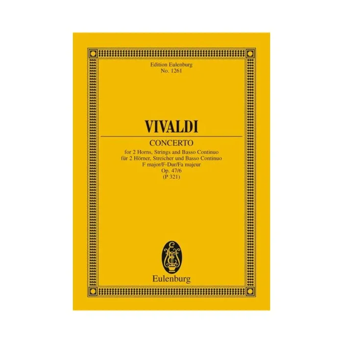 Vivaldi, Antonio – Concerto F major op. 47/6 RV / P 321