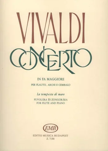 Vivaldi : Concerto F Major La Tempesta Di Mare: Flute & Piano