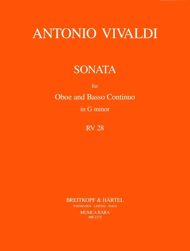 Vivaldi: Oboe Sonata in G Minor, RV 28