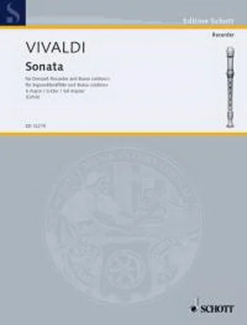 Vivaldi : Sonata: G Major: Descant Recorder and Piano
