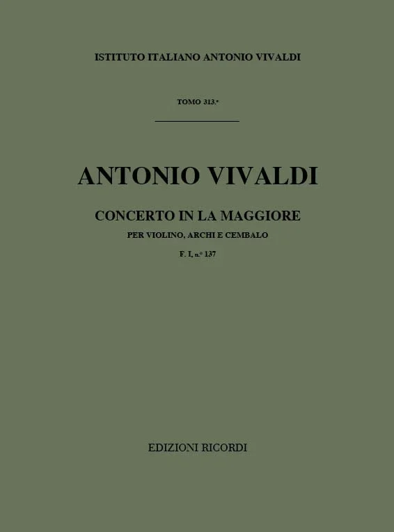 Vivaldi: Violin Concerto in A Major, RV 353