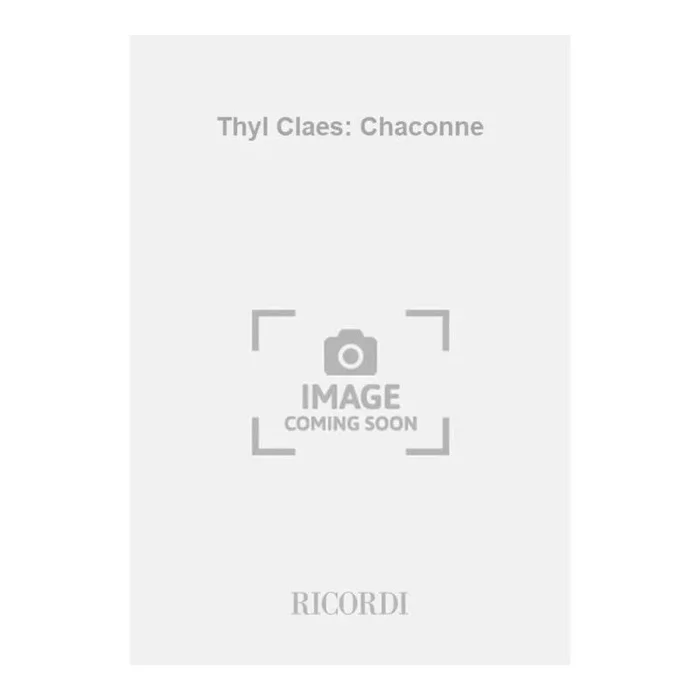 Vogel, W. – Thyl Claes: Chaconne