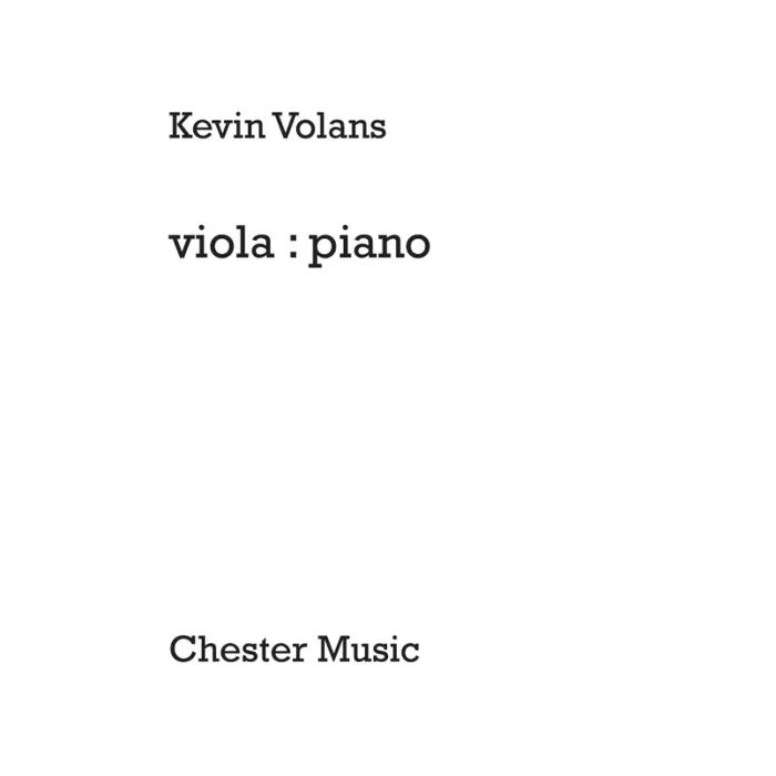 Volans, Kevin – viola:piano